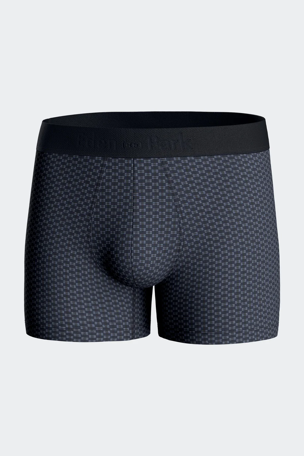 Featured image for “Lot de 2 boxers en coton stretch micro-motifs graphiques bleu foncé Eden Park”