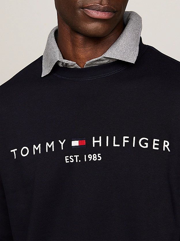 Featured image for “Pull à col en V arrondi et logo brodé Tommy Hilfiger”