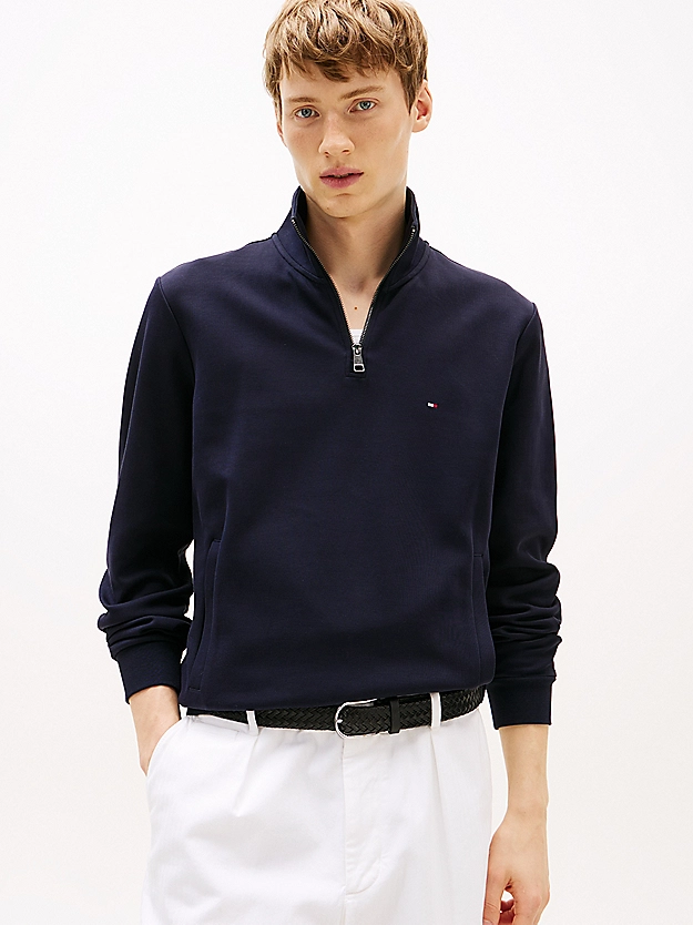 Featured image for “Pull zippé à logo Tommy Hilfiger”