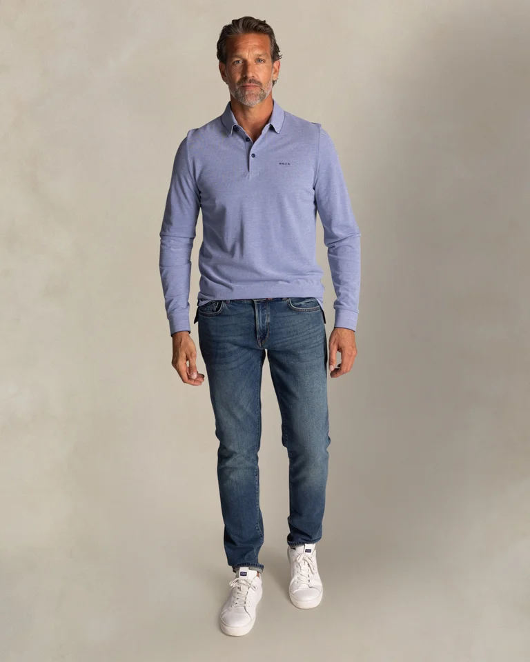 Featured image for “Polo en coton bleu Nza”