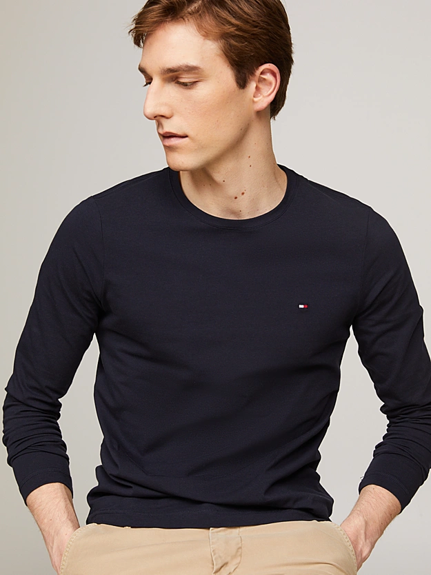 Featured image for “T-shirt ajusté à manches longues Tommy Hilfiger”