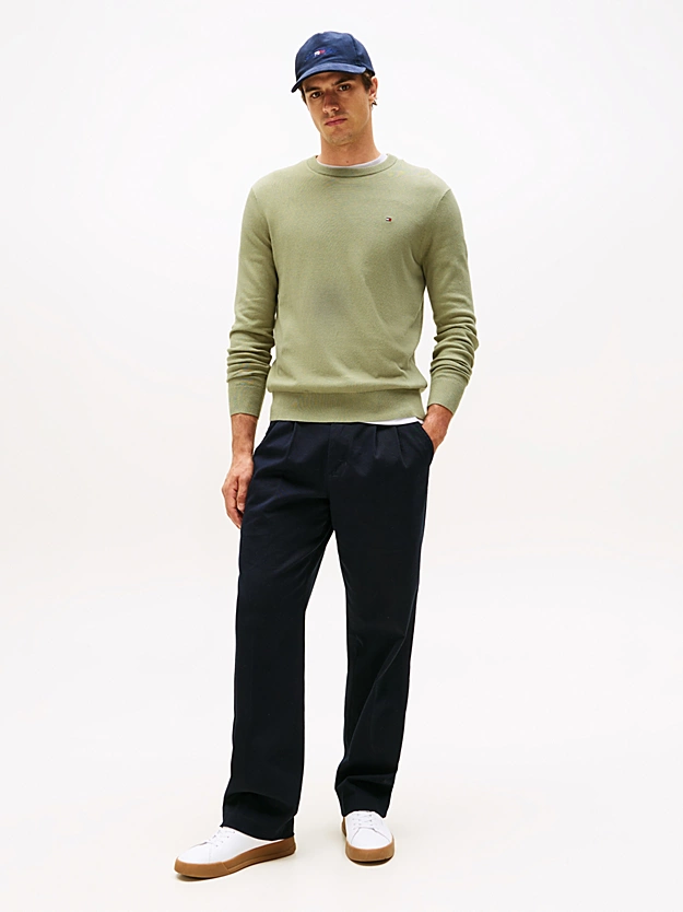 Featured image for “Pull à col ras-du-cou avec cachemire Tommy Hilfiger”
