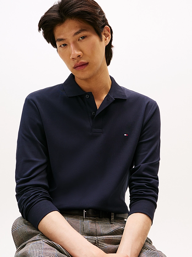 Featured image for “Polo coupe standard en coton manches longues Tommy Hilfiger”