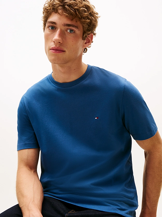 Featured image for “T-shirt à col ras-du-cou et drapeau brodé Tommy Hilfiger”