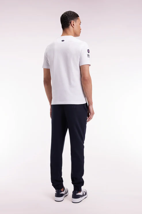 Featured image for “Jogging en molleton marine XV de France coupe droite Eden Park”
