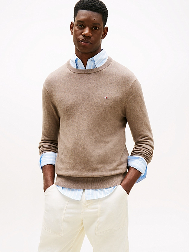 Featured image for “Pull à col ras-du-cou avec cachemire Tommy Hilfiger”