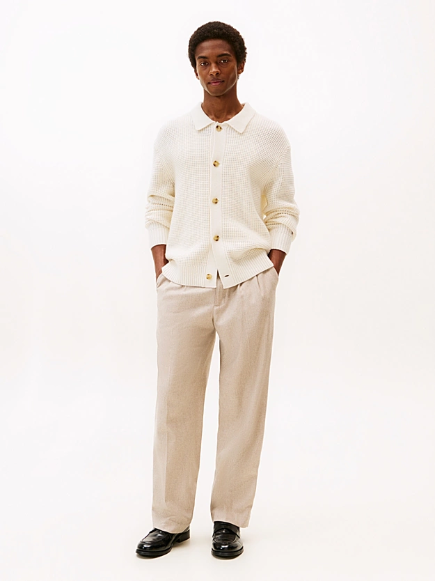Featured image for “Cardigan Smart Casual à tissage alvéolé Tommy Hilfiger”