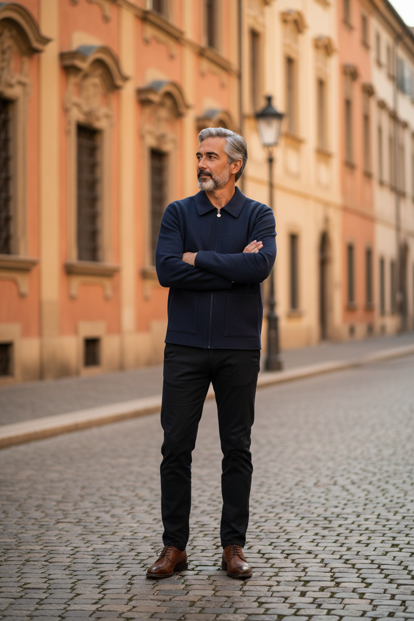 Featured image for “Gilet marine Serge Blanco”