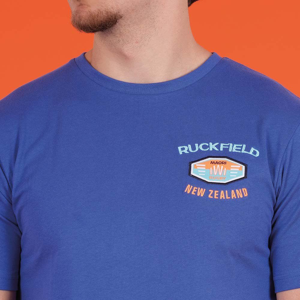 Featured image for “T-shirt à manches courtes Ruckfield Maori Rugby bleu foncé”