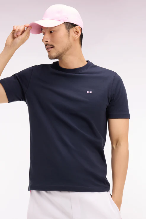 Featured image for “T-shirt à manches courtes marine sérigraphié coupe regular Eden Park”