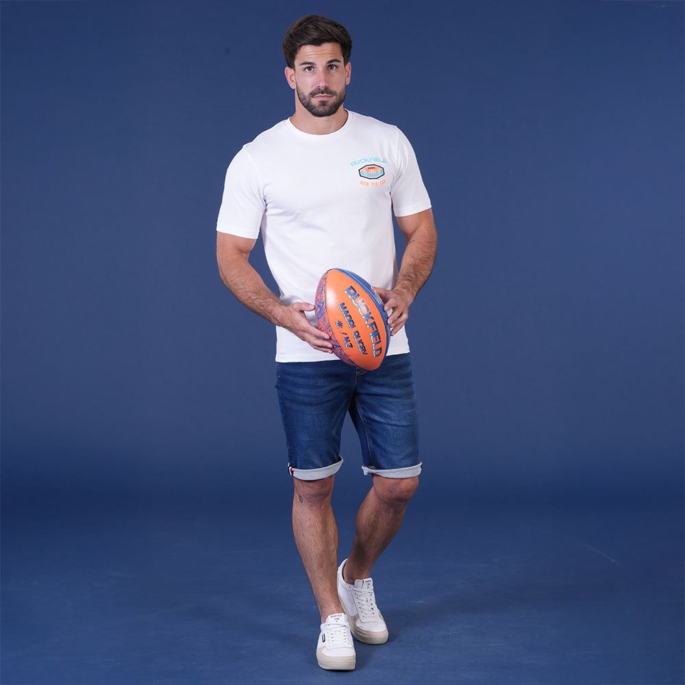 Featured image for “T-shirt à manches courtes Ruckfield Maori Rugby blanc”