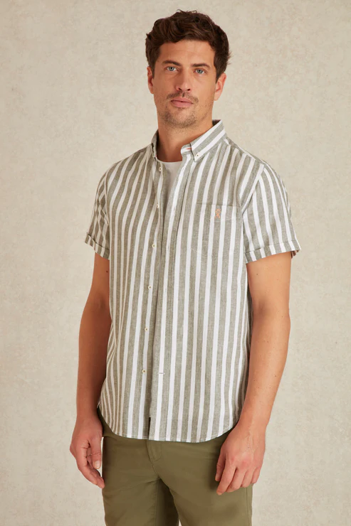 Featured image for “Chemise Manches Courtes à Rayures Vicomte Arthur”