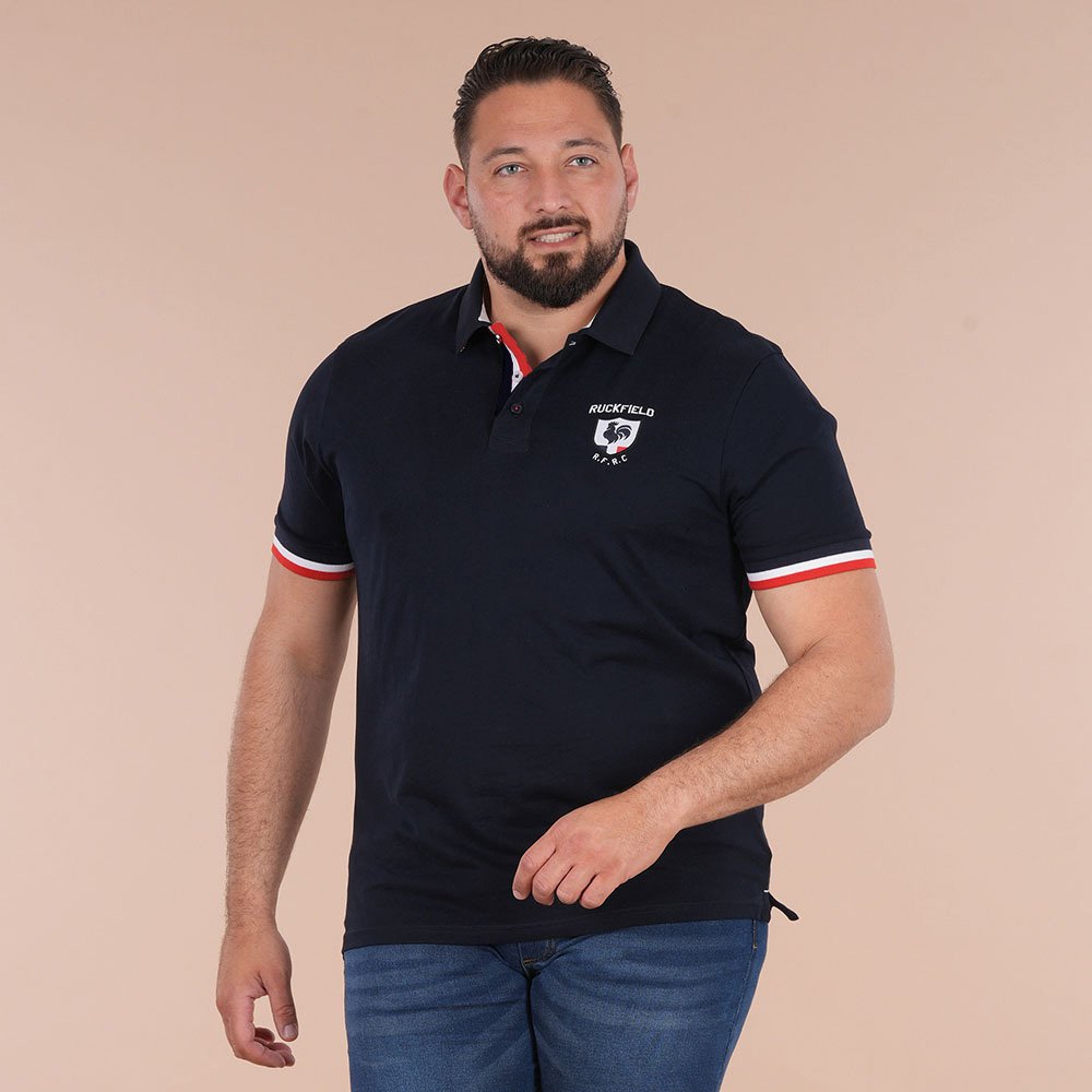 Featured image for “Polo à manches courtes Ruckfield French Rugby Club bleu marine”