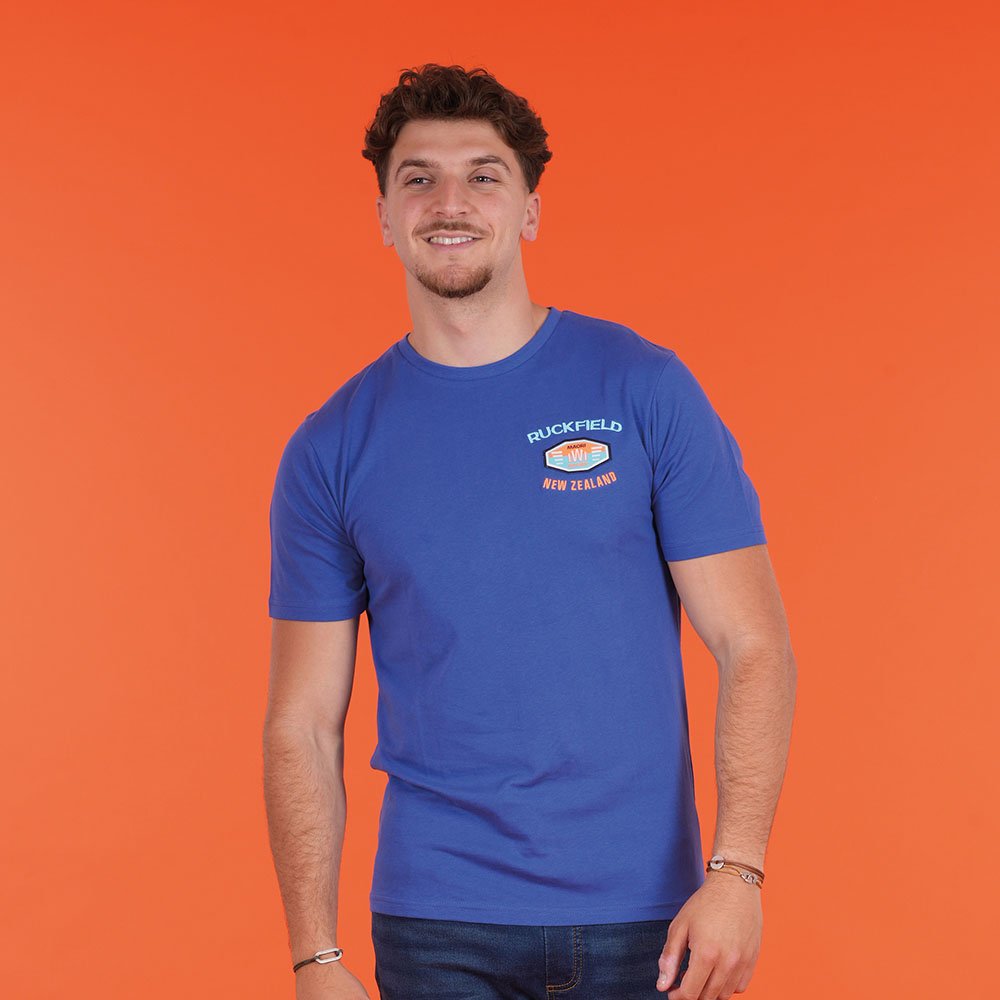 Featured image for “T-shirt à manches courtes Ruckfield Maori Rugby bleu foncé”