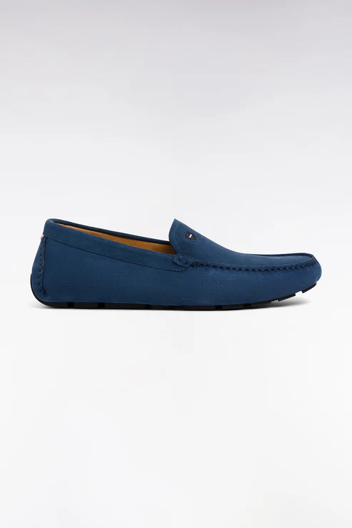 Featured image for “Mocassins en cuir suédé bleu Eden Park”