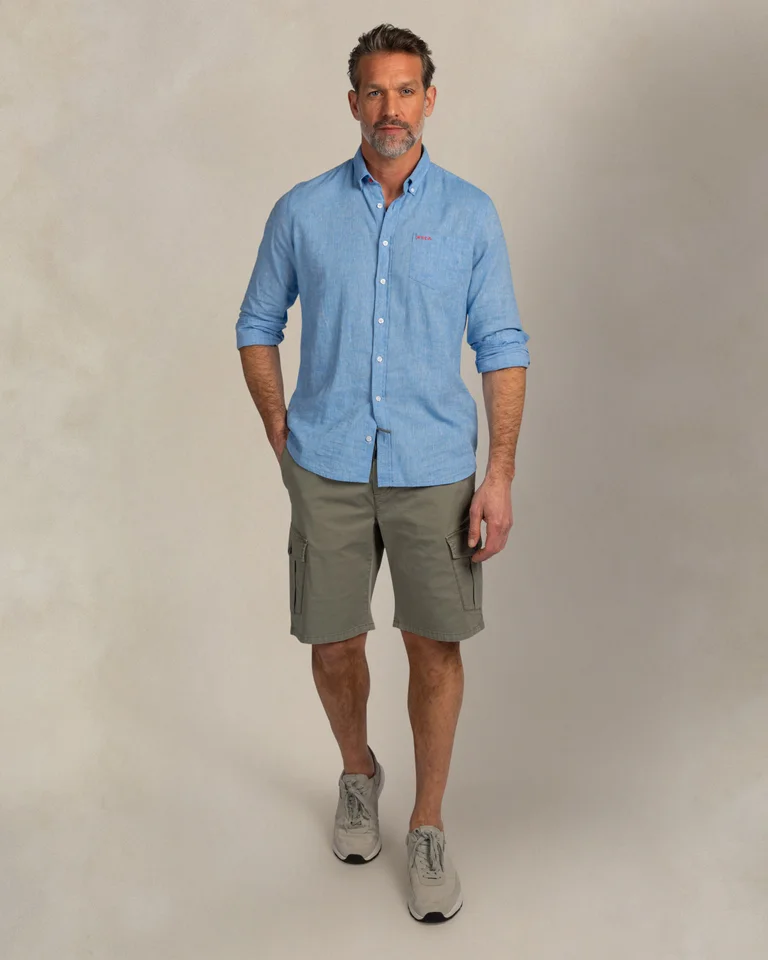 Featured image for “Chemise en lin bleu clair Nza”