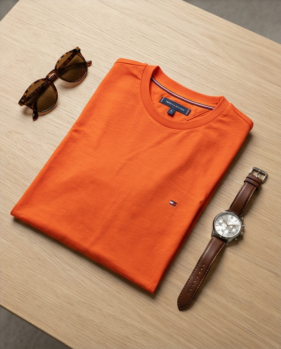 Featured image for “Tee shirt orange régular Tommy Hilfiger”