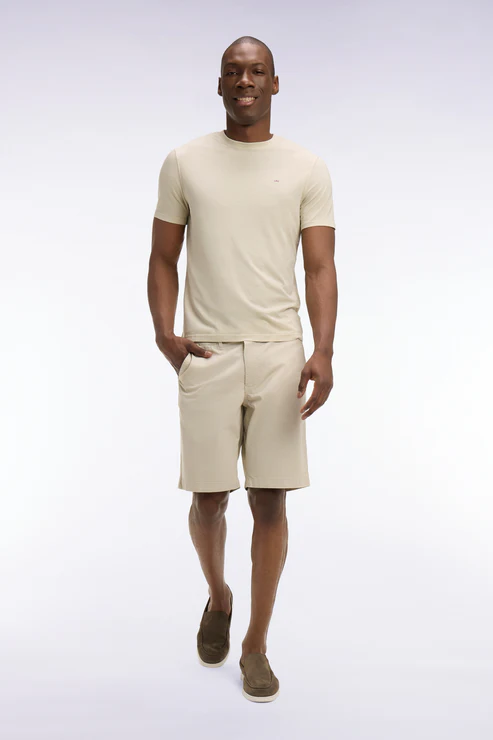Featured image for “Bermuda chino en gabardine stretch beige Eden Park”