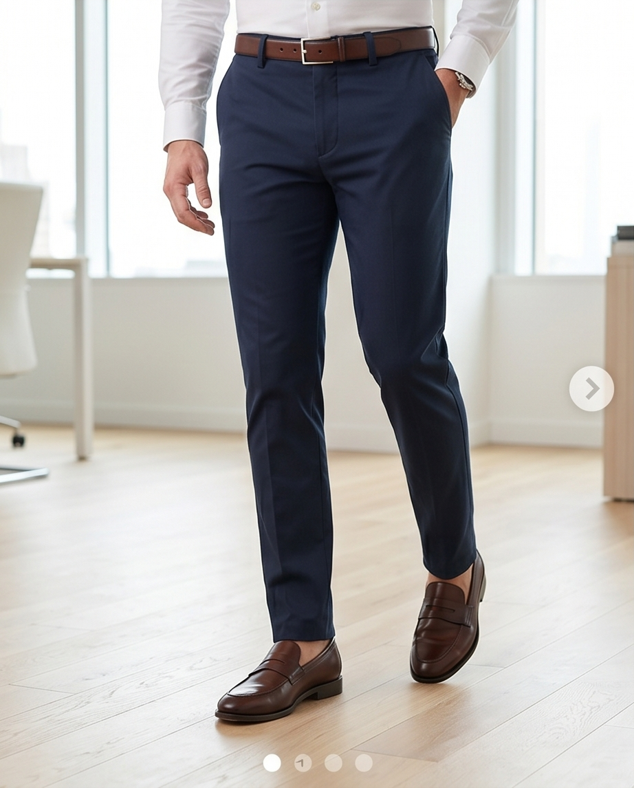 Featured image for “Pantalon coupe chino marine Tommy Hilfiger”