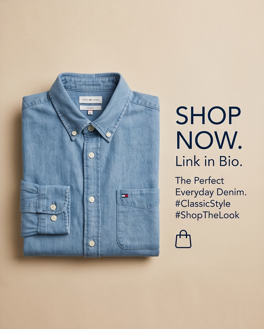 Featured image for “Chemise dobby bleu Tommy Hilfiger”