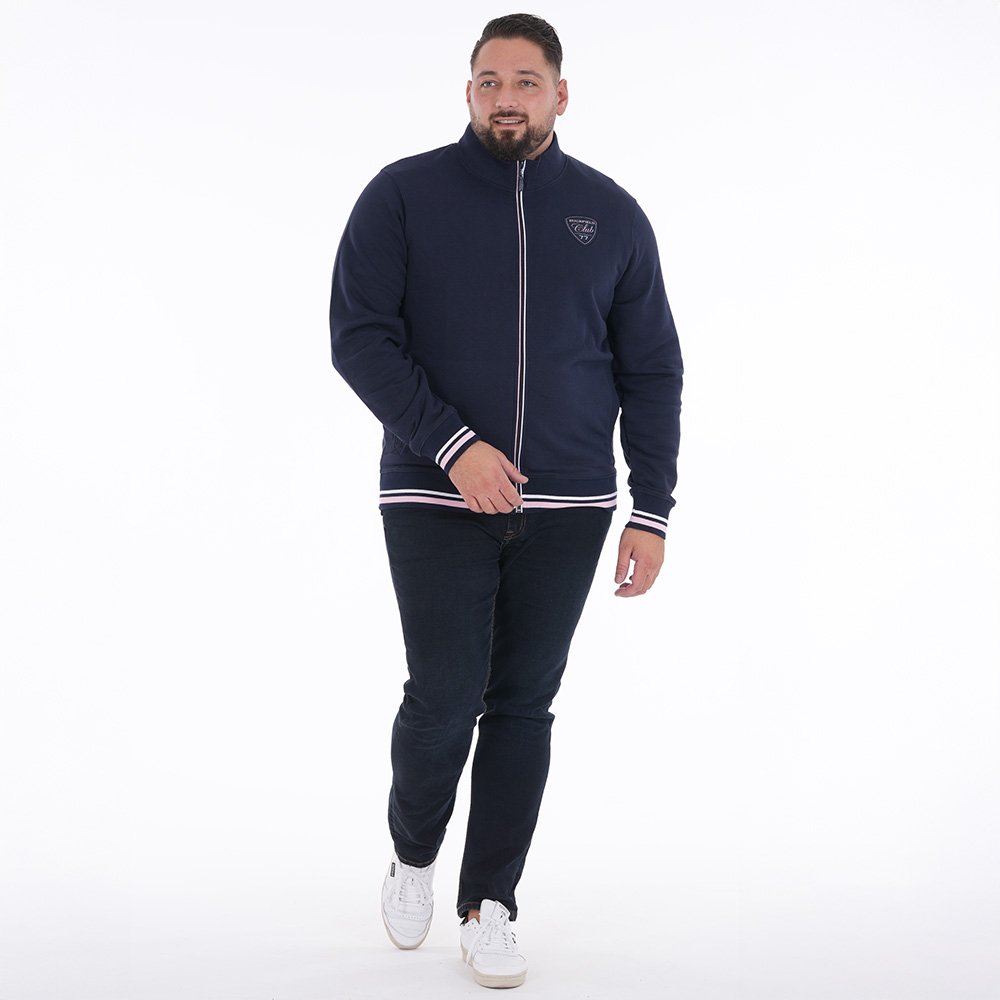 Featured image for “Sweat zippé bleu marine Ruckfield Le Club”