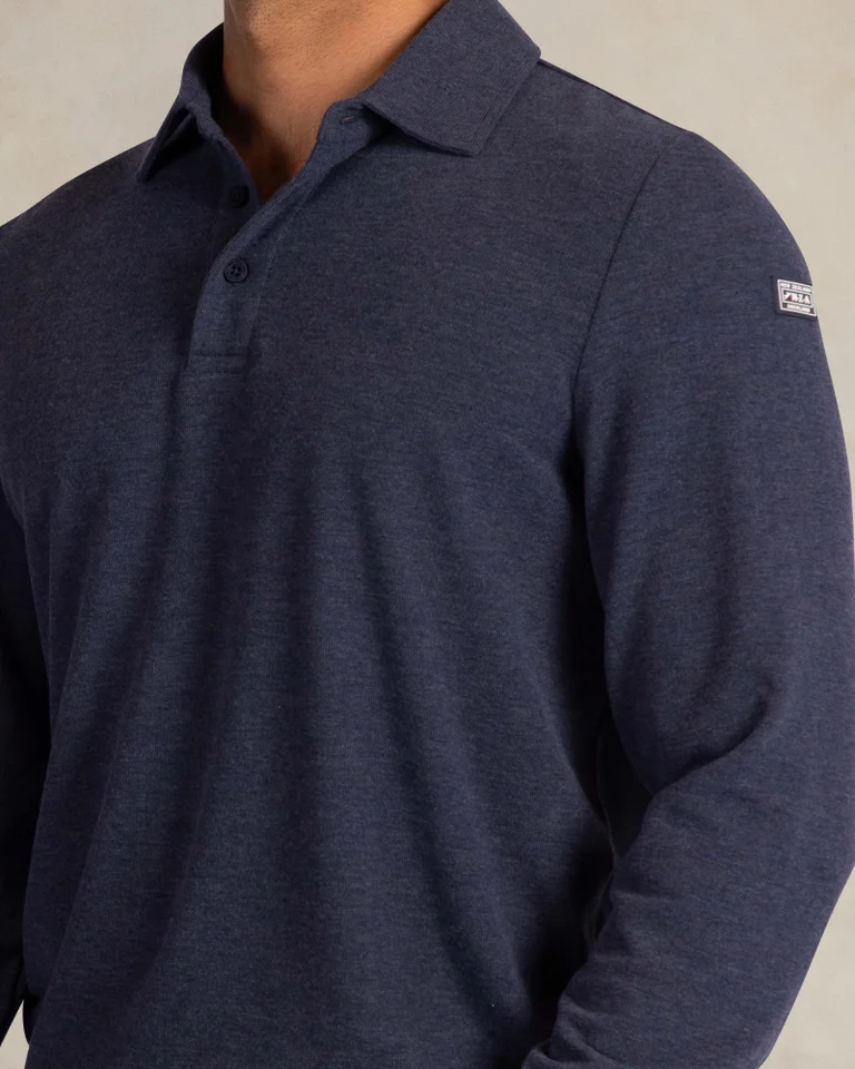 Featured image for “Polo piqué 100% coton bleu marine Nza”