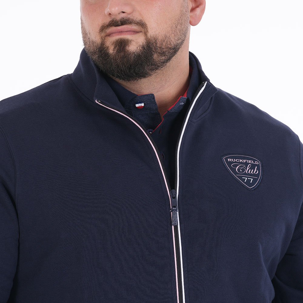 Featured image for “Sweat zippé bleu marine Ruckfield Le Club”