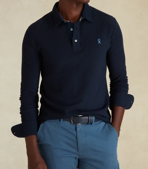 Featured image for “Polo Manches Longues à Détails Imprimé Vicomte Arthur”