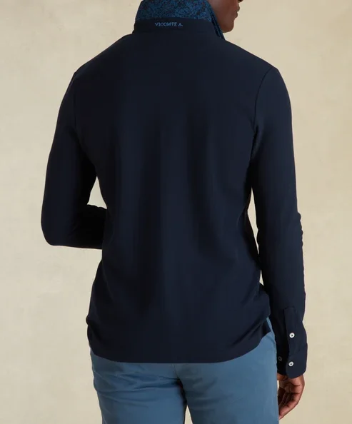 Featured image for “Polo Manches Longues à Détails Imprimé Vicomte Arthur”