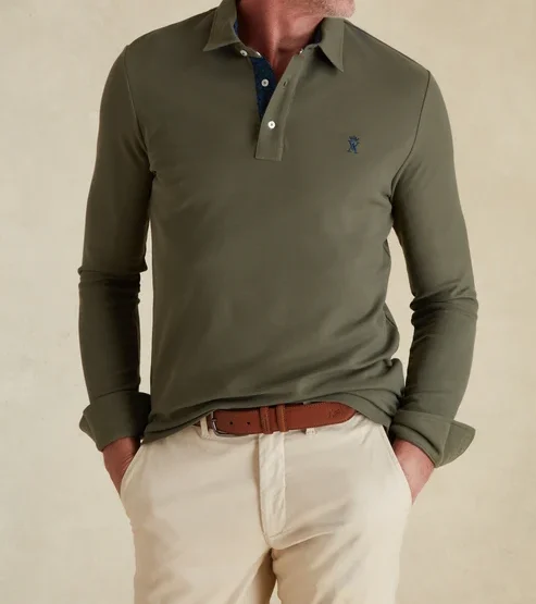 Featured image for “Polo Manches Longues à Détails Imprimé Vicomte Arthur”