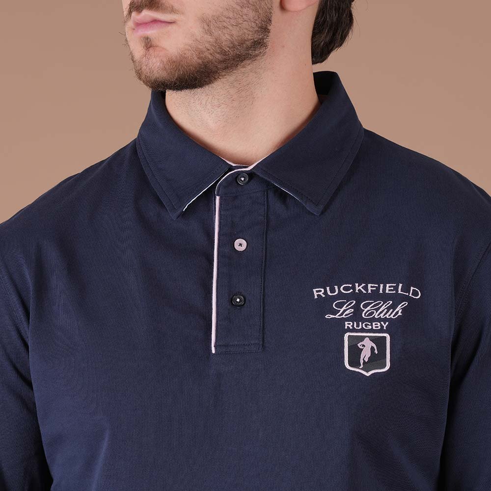 Featured image for “Polo bleu marine à manches longues Ruckfield”